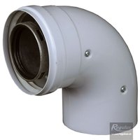 Cot 90° 60/100 mm, aluminiu turnat Picture: Cot 90° 60/100 mm, aluminiu turnat