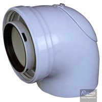 Picture: Cot 90°, cu uşiță de inspecție,  80/125 mm, turnat, PP