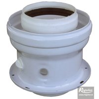 Picture: Adaptor cu flanşă, de la  60/100 la 80/125, cu uşiță inspecție, PP