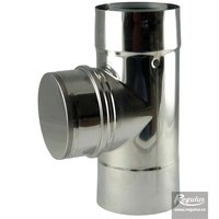 Picture: Teu diam. 80/125 mm, cu ușiță de inspecție, PPH-A/Inox