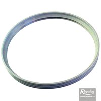 Picture: Garnitură O-ring, diam. 125 mm, 2 nervuri, silicon gri, doar pentru admisie aer