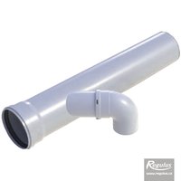 Picture: Extensie pentru montaj cascada diam 200, racord la 45° si cot cu diam 100, PP