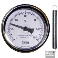 Picture: Termometru de contact 0-120°C, arc fixare, d=63mm