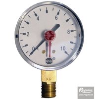 Picture: Manometru, 10 bari, d=63mm,  G 1/4, racord radial